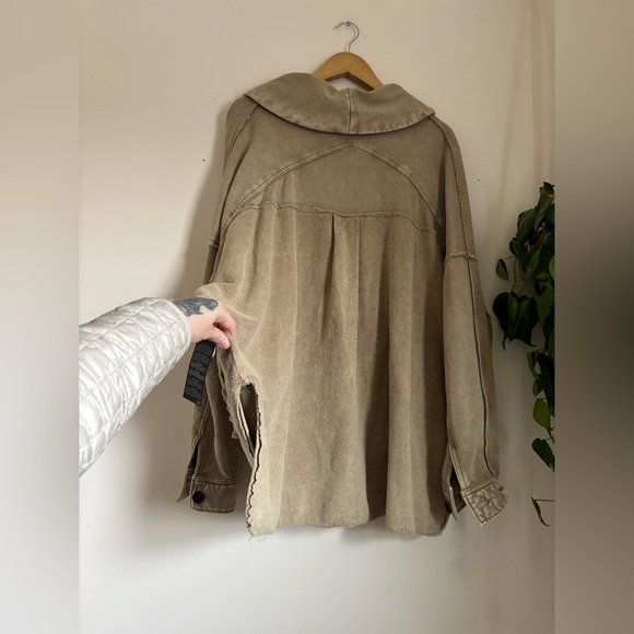 Forever 21 French Terry Jacket in Taupe - Picture 8 of 8